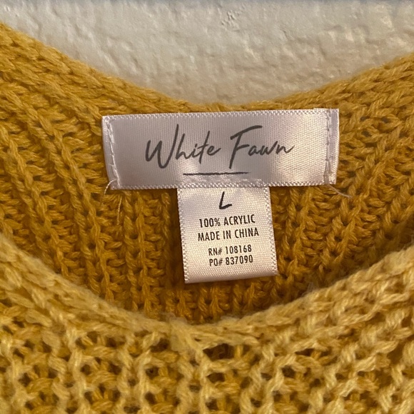 Tillys Yellow Knot Sweater - Picture 3 of 3